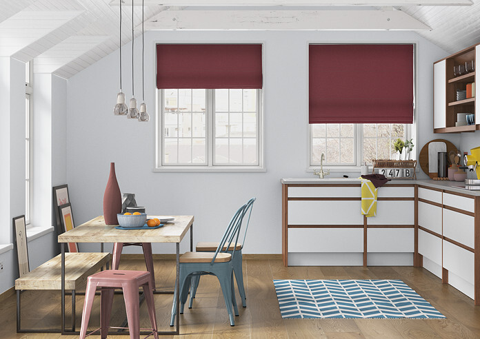 Sunningdale, Claret - Roman Blind - Image 5